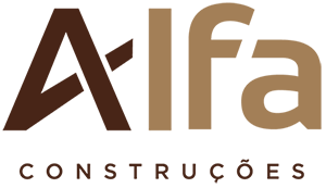 Logotipo Alfa construcoes - Empresa de construção civil, obras de alto padrão